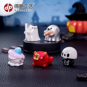 Figurines de fantômes d'Halloween, décor miniature en résine, ornement de bureau intérieur fait à la main - Product Image 3