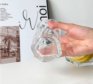 Nuovo stile irregolare trasparente tazza di <span class=keywords><strong>caffè</strong></span> bevanda fredda tazza di vetro acqua <span class=keywords><strong>bicchiere</strong></span> <span class=keywords><strong>bicchiere</strong></span> - Product Image 6