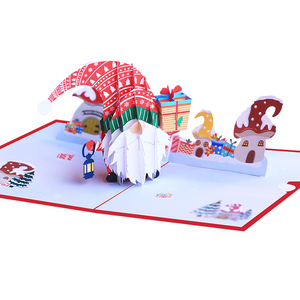 Carta Pop-up di lusso 3D busta di musica creativa carta vuota da cartolina di <span class=keywords><strong>compleanno</strong></span> carta <span class=keywords><strong>regalo</strong></span> di natale "grazie" biglietto di auguri - Product Image 2