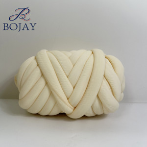 Bojay 500g topu 2cm süper tıknaz örgü tüp makine yıkanabilir çizgili iplik el örgü için - Product Image 2