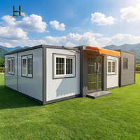 Standard Stability Prefabricated Tiny 20Ft 40Ft Expandable Container House Prefab Outdoor Home Kitchen Construction Real Estate