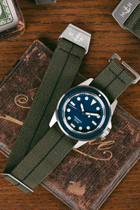 สายร่มชูชีพผ้าไนล่อนยืดหยุ่นและถอดเปลี่ยนได้สำหรับนาฬิกาสุดหรู20/22มม. ปรับแต่งโลโก้ได้ - Product Image 6