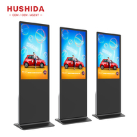 43 Zoll vertikaler TV-Touchscreen-Kiosk 4K Indoor-HD-LCD-Bildschirm Boden stehende Werbung Display Lcd Digital Signage