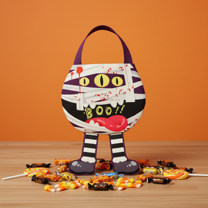 Bolsas <span class=keywords><strong>de</strong></span> <span class=keywords><strong>Halloween</strong></span> al por mayor para dulces, <span class=keywords><strong>de</strong></span> tela no tejida, con diseño <span class=keywords><strong>de</strong></span> <span class=keywords><strong>Frankenstein</strong></span> y patas, ideales para fiestas infantiles y decoración. - Product Image 3