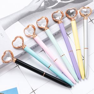 Wholesales Bulk Top Crystal Heat Diamond Metal Ball Point <b>Pen</b> With Printing Personal Custom Logo for Stationery Gift - Product Image 6
