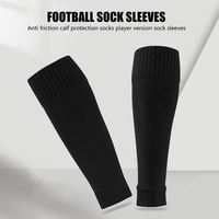 Chaussettes de football tricotées sur mesure, protège-jambes, chaussettes de sport sans pied, chaussettes de compression