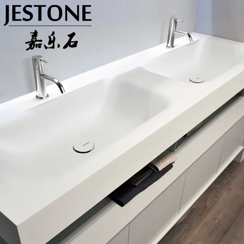 Chất lượng hàng đầu bền liền mạch Vanity Tủ lưu vực một mảnh bề mặt rắn bồn rửa phòng tắm