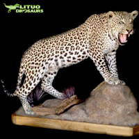 Modèle d'animal sauvage animatronique grandeur nature Léopard