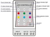 Controlador WiFi Inteligente de 2 Cables, Versión Tuya, Receptor Inalámbrico para Sistema de Iluminación LED, CA/CC 12V-24V, Control de 2 Vías, Aplicación Smart Life