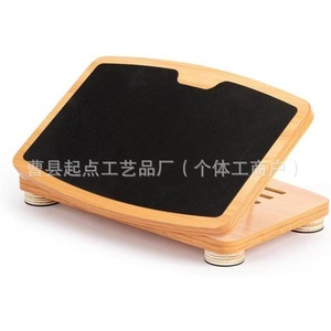 Wooden Footrest Adjustable Height <b>Solid</b> <b>Wood</b> <b>Desk</b> Support Office Home Use - Product Image 4