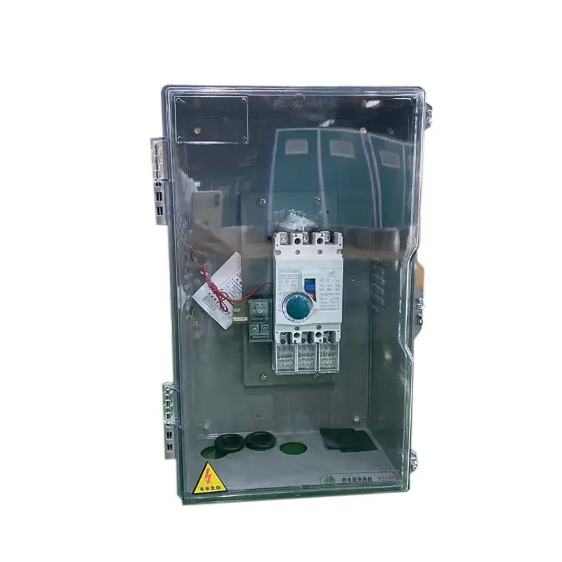 Zhongyong透明電気メーターボックスプラスチック配電盤防水IP44回路終端ボックス