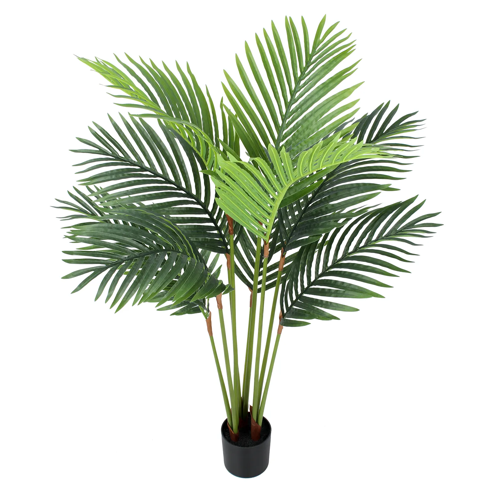 Kunstmatige Tropische Palmplant 5 Ft Kunstmatige Boom Met Plastic Potdecor Hoge Faux Palmplant Voor Binnen En Buiten