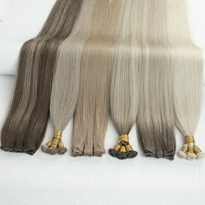 LeShine Russian Hair Extensions Genius Weft 12a Double Drawn Virgin Genius Weft Hair Extensions Human Hair