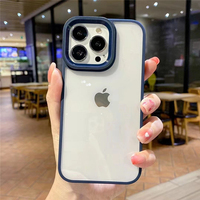 Coque arrière pour iphone, compatible modèles 13 pro max, 13, 12, 11, x, xr, xsmax, avec objectif à armure de caméra