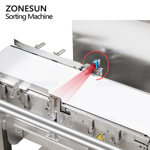 ZONESUN ZS-MD210-6 Máquina Clasificadora de Pesaje Automática de Alta Precisión con 6 Cabezales, Báscula de Banda Transportadora en Línea, Rechazadora y Verificadora de Peso - Product Image 3