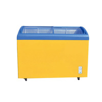 Petite vitrine congélateur à double affichage de température pour crèmes glacées, idéale pour supermarchés et commerces