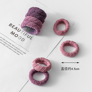 Coleteros para el Cabello, Tejidos en Nylon Grueso, Color Sólido, Súper Elásticos, para Cola de Caballo, Uso Casual, Juego en Caja - Product Image 2