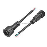 Connecteur de câblage étanche IP65 M15 en gros avec 2-3 conducteurs mâle/femelle, 6A, en cuivre/nylon pour système d'énergie solaire
