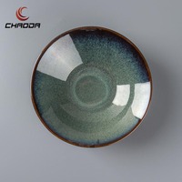 6/8/9 Zoll reaktive Glasur Farbe Salatschüssel klassisches Design Ramen Nudelschale Suppe Keramik Schüssel Geschirr Set für den heimgebrauch