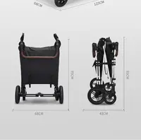 Foldable Stroller with Canopy, Camping Trolley