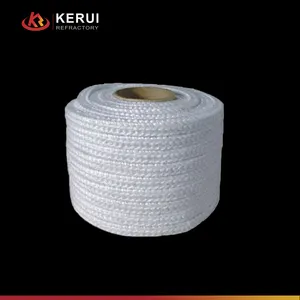 Cuerda de fibra cerámica KERUI resistente al calor y resistente a altas temperaturas para tuberías de alta temperatura