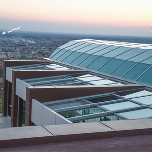 Terrasse intérieure électrique intelligente fenêtre en verre transparent couverture supérieure balcon intérieur couverture de toit en verre lucarne rétractable - Product Image 1