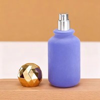 Flacon de parfum en verre floqué haut de gamme 50 ml avec logo et emballage personnalisés
