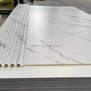 Easy Install Wall Cladding Panels Boards Bamboo Charcoal PVC Marble Sheet WPC/PS Interior Decor Wallpanel For House