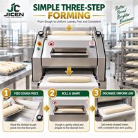 Machine à pain automatique électrique pour baguettes et pains roulés avec production continue haute performance