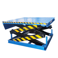 Plateforme de travail fixe hydraulique électrique à ciseaux pour 100 kg, table élévatrice de chargement en acier inoxydable, hauteur 22 m