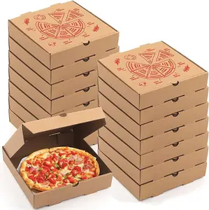 Caixa de pizza para pizza, caixa de papelão para pizza, caixa de papelão ondulada com tamanho impresso personalizado, produto comestível