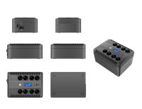 Sistema de Alimentación Ininterrumpida (UPS) de Onda Sinusoidal Simulada Horizontal de 1000VA y 12V con Pantalla LCD para Router y Hogar