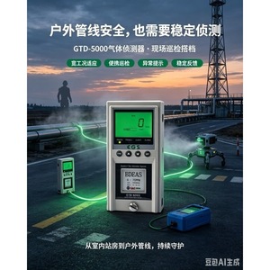 Détecteur de gaz GTD-5000, analyseur de monoxyde de carbone, de sulfure d'hydrogène et d'oxygène, portable, pour la surveillance de la sécurité des pipelines en extérieur - Product Image 1