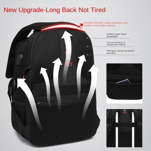 <span class=keywords><strong>Sac</strong></span> à dos de voyage personnalisé extra large pour <span class=keywords><strong>ordinateur</strong></span> portable Port de chargement USB <span class=keywords><strong>Sac</strong></span> de travail pour collège et lycée Doublure Oxford pour hommes et femmes - Product Image 3