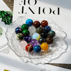 Juego de 9 Bolas de Cristal de Ágata de Jade de 16 mm, Adornos de Piedras Preciosas, Combinación de los Nueve Planetas, Ciencia para Niños, Venta al Por Mayor - Product Image 1