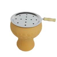 Accessoires spécialisés pour chicha : Séparateur de charbon arabe pour chicha, sans feuille de protection, chambre à fumée coupe-vent ; Cristal