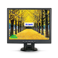 Moniteur LCD mural de 15 pouces, résolution d'affichage, haut-parleurs intégrés, moniteur HD CCTV pour système de sécurité