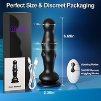 Vibrateur anal ondulatoire, masseur de prostate, plug anal, jouet sexuel pour adultes, pour hommes, femmes, couples, 10 ondulations, 10 vibrations, perles anales