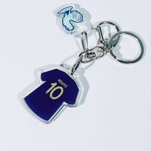 Porte-clés Maillot de Foot <span class=keywords><strong>Messi</strong></span> <span class=keywords><strong>Neymar</strong></span> Cristiano Ronaldo Mbappé Équipe de Football Argentine Brésil Décoration à Suspendre - Product Image 3