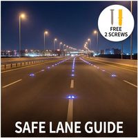 Marqueur routier solaire réfléchissant en alliage d'aluminium pour usage commercial, idéal pour les parkings