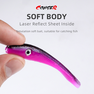 BEARKING 12,5 cm 18cm Crazy Slug señuelo de pesca suave lubina cebo Artificial silicona <span class=keywords><strong>gusano</strong></span> sábalo Anguila para pesca en el mar y el río - Product Image 4
