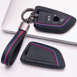 Housse de clé de voiture en silicone avec <span class=keywords><strong>porte</strong></span>-clés assorti compatible avec <span class=keywords><strong>BMW</strong></span> Série 1 2, convient aux clés <span class=keywords><strong>BMW</strong></span> Série X1 <span class=keywords><strong>X2</strong></span> X3 X4 X5 X6 X7 - Product Image 1