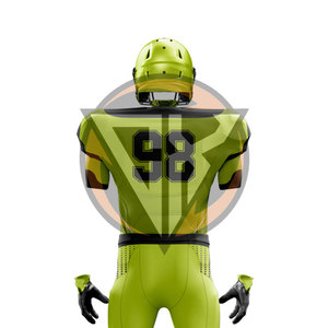Gants de football américain de qualité supérieure 100% personnalisables avec votre propre logo, uniforme de football américain imprimé sur mesure - Product Image 6