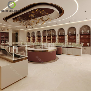 Vitrine de présentation de bijoux de luxe sur mesure pour showroom commercial, vitrine en verre haut de gamme pour bijoux - Product Image 2