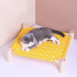 Petit nid de chat en bois quatre saisons lit de camp pour animaux de compagnie respirant avec motif animal non lavé paquet d'<span class=keywords><strong>hiver</strong></span> chat chien litière tapis boîte - Product Image 3