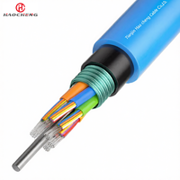 Câble à fibres optiques multimode MGTSV, structure torsadée A1a/A1b, gaine bleue PE, entièrement étanche, 2 à 144 fibres, bande en aluminium