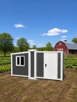 Maison conteneur extensible 20ft 40ft, kiosque de vente préfabriqué, café mobile, magasin modulaire