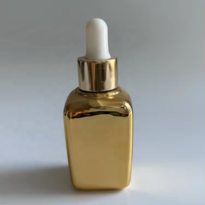 Flacon compte-gouttes rectangulaire en verre transparent givré blanc de 15 ml et 30 ml pour parfum, huile, sérum - Product Image 4