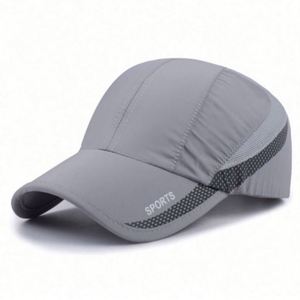 Casquette en toile unisexe 6 panneaux 100 % polyester respirante et légère, personnalisable, pour toutes les saisons, protection solaire, randonnée en extérieur - Product Image 5