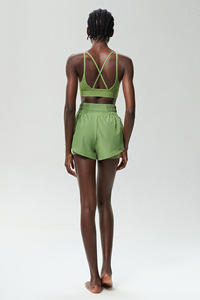 Pantaloni Yoga Aoyema Personalizzati <span class=keywords><strong>2</strong></span> in 1 per Fitness, Corsa, Sport, Sexy, Casual, Snellenti con Gamba Larga e Tasca per Donna, Shorts da Allenamento - Product Image 3